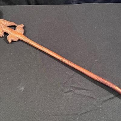 Carved Wood African Cane 