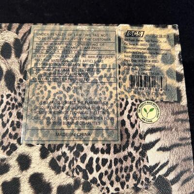 Box and Wall Plaque in Animal Skin Print 