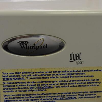 Whirlpool Duet Washer and Dryer Set
