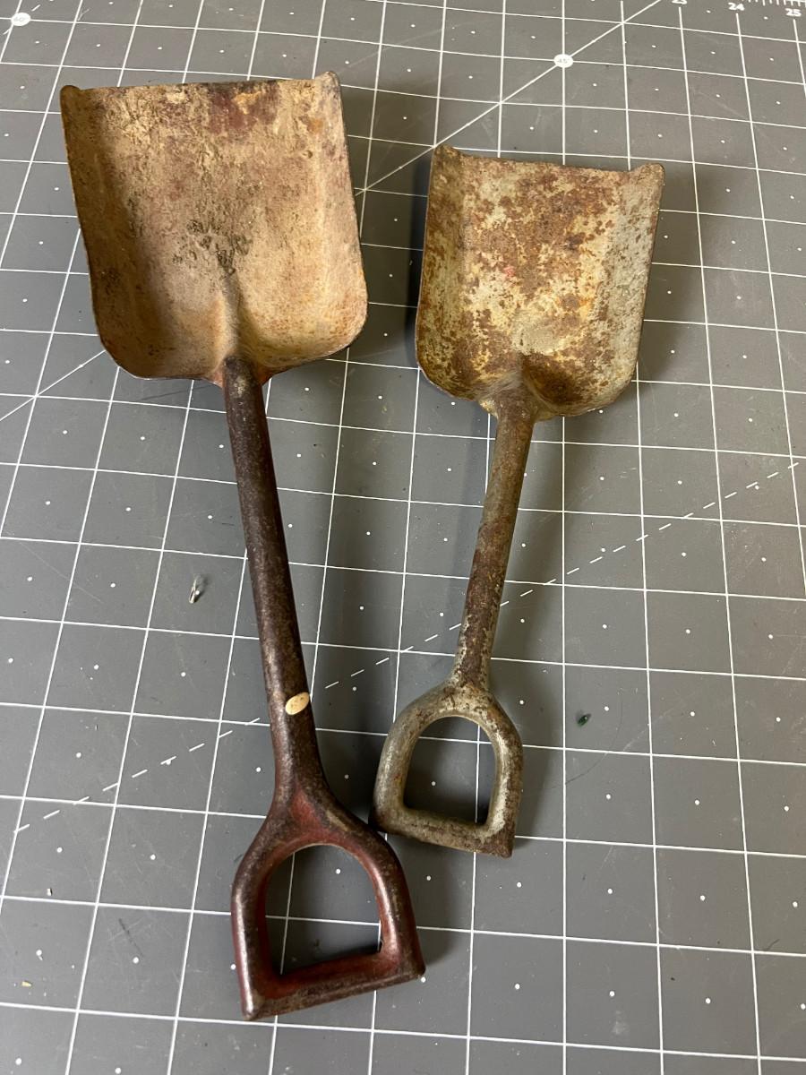 Antique Sand Bucket Shovels