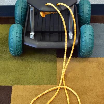 Rolling Gardener's Cart with Seat
