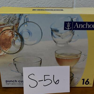 N.I.B. Anchor Hocking Punch Cup Set