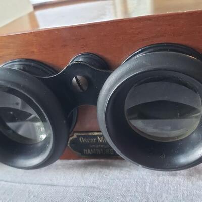 Antique glass slides and stereoscope Verascope photos by Oscar Miehlmann