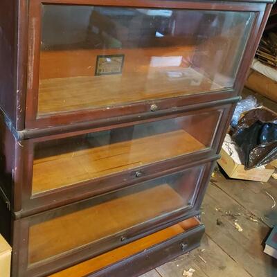 Antique Globe Wernicke Barrister Shelves 3 sections
