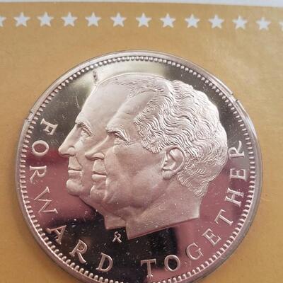 Nixon / Agnew  Commemorative coin Bronze 1970 Franklin Mint