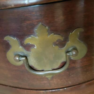 Ball and Claw Antique secretary, Serpentine front