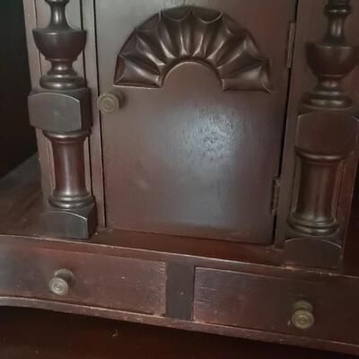 Ball and Claw Antique secretary, Serpentine front