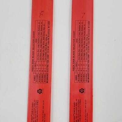 MILWAUKEE 12 & 18 IN HACK SAW BLADES