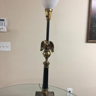 Vintage Brass Eagle Lamp