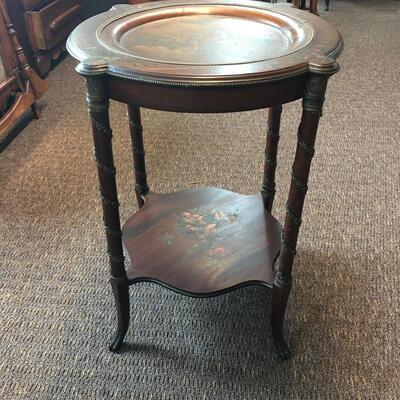 Antique 2 Tier Accent Table