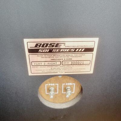AMAZING BOSE 501 SERIES III FLOOR SPEAKERS