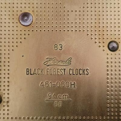 HERMLE BLACK FOREST GRANDMOTHER FLOOR CLOCK