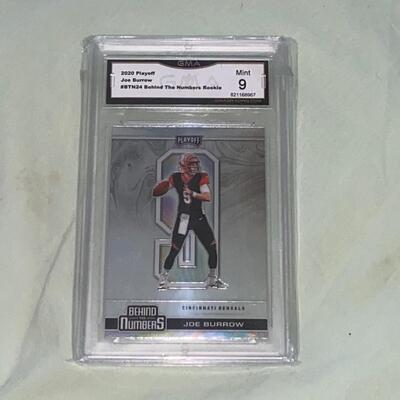 2020 Joe Burrow Rookie GMA  mint 9