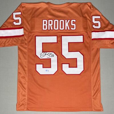 Tampa bay buccaneers throwback Derrick Brooks autographed jersey