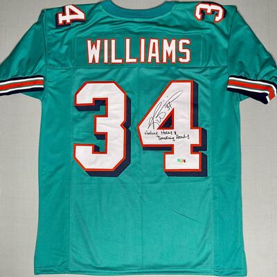 Miami dolphins Ricky Williams autographed jersey