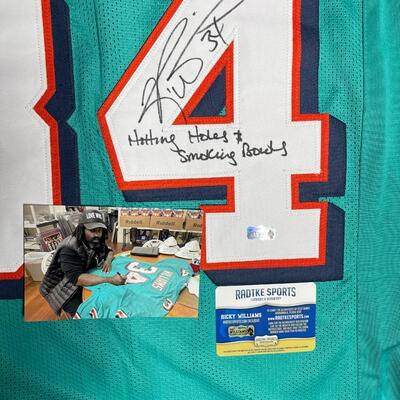 Miami dolphins Ricky Williams autographed jersey