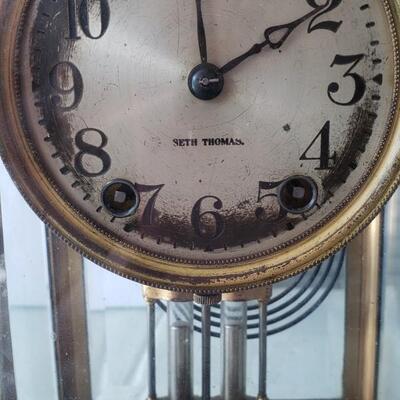 Seth Thomas Mantle Clock crystal Regulator
