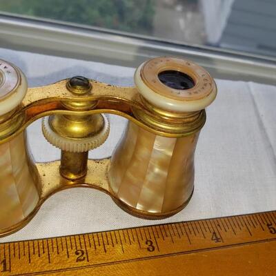 Lemaire Paris Opera glasses mother of Pearl with case Bee stamp Binoculars