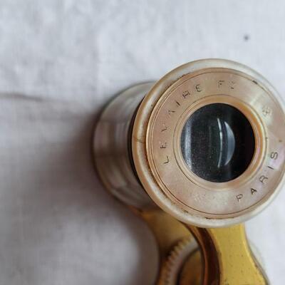 Lemaire Paris Opera glasses mother of Pearl with case Bee stamp Binoculars