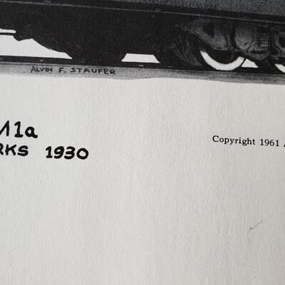 Dual Purpose Engine 6704 Train print Alvin Staufer copyright 1969