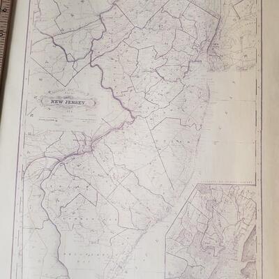 Railroad and County New Jersey train maps 1888