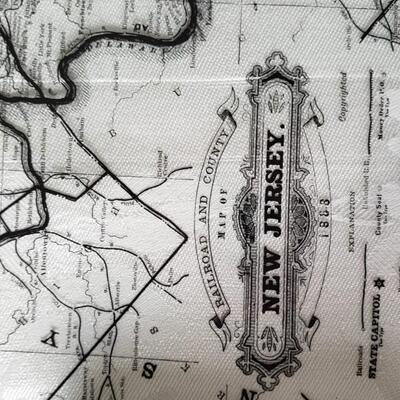 Railroad and County New Jersey train maps 1888