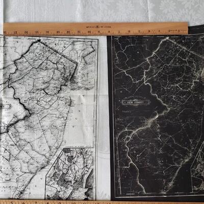 Railroad and County New Jersey train maps 1888