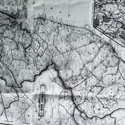 Railroad and County New Jersey train maps 1888