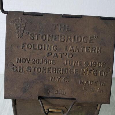Stonebridge Folding Lantern 1906, 1908 NYC