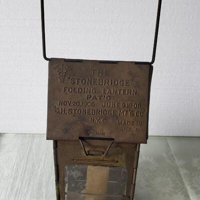 Stonebridge Folding Lantern 1906, 1908 NYC