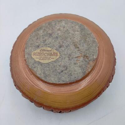 VINTAGE WOOD NUT CRACKING BOWL W/ TOOLS