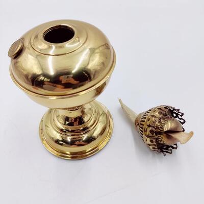 TALL BRASS OIL LAMP