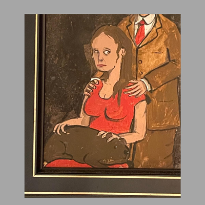 Couple with Nutria on Lap