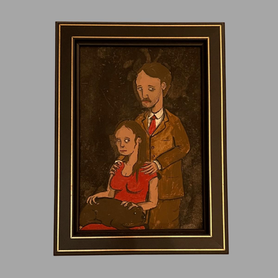 Couple with Nutria on Lap