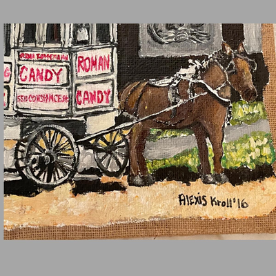 Roman Candy Carriage by Alexis Kroll