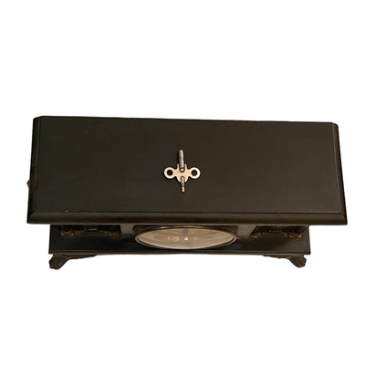 Sessions Mantle Clock with Two Bronze and Marble Compoteâ€™s