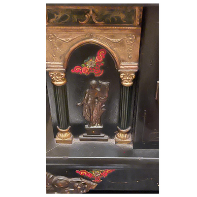 Sessions Mantle Clock with Two Bronze and Marble Compoteâ€™s