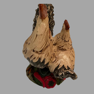 Double Rooster Ceramic Piece