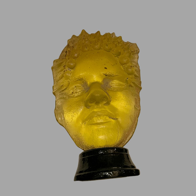 Set of Three Mitchell Gaudet Glass Head Bust