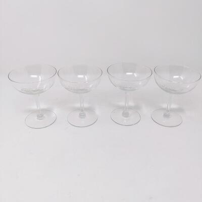 VINTAGE SANTA FE ETCHED BAR GLASS LOT