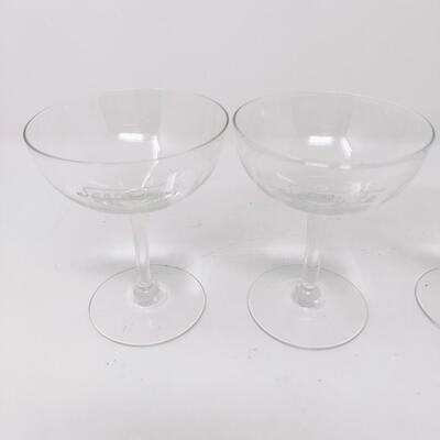 VINTAGE SANTA FE ETCHED BAR GLASS LOT