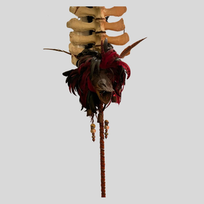 Handmade Mardi Grass Walking Stick