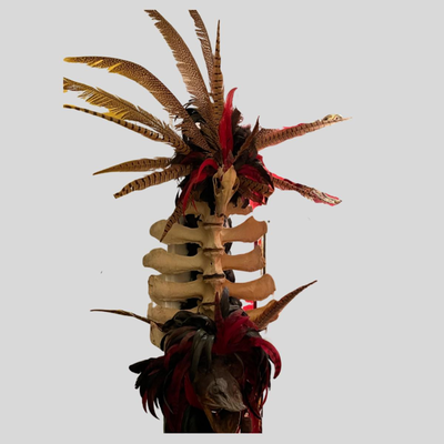 Handmade Mardi Grass Walking Stick