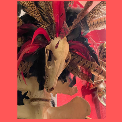 Handmade Mardi Grass Walking Stick