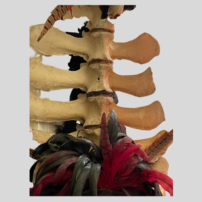 Handmade Mardi Grass Walking Stick