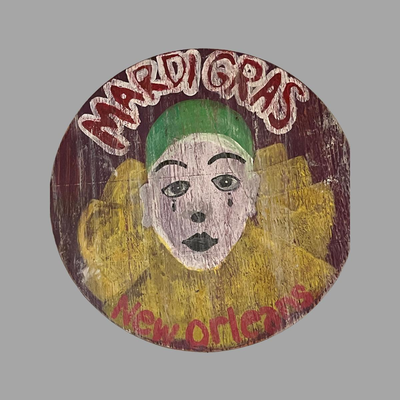 Mardi Gras Clown Art by Koslosky