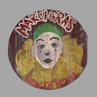 Mardi Gras Clown Art by Koslosky