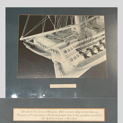 Collection of 12 Photographs of the Model Ships Prisoners of War Made Out of Bone in England Prisons