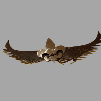 Original Metal NOLA Wings by Local Artist Tress Turner - 22"