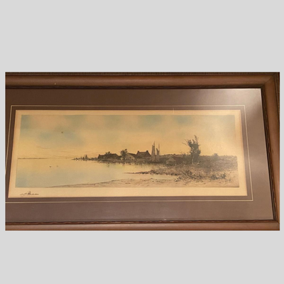 Original Pen and Ink Framed